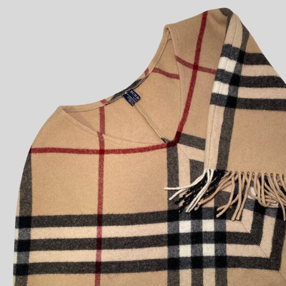 Burberry Sweaters - BURBERRY London Plaid Print Sweater/Pullover/Poncho